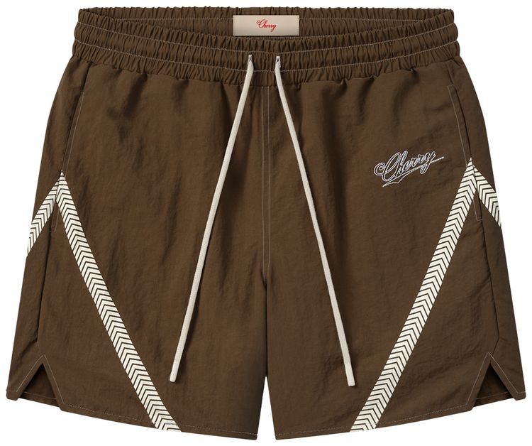 Cherry LA Nylon Shorts Espresso