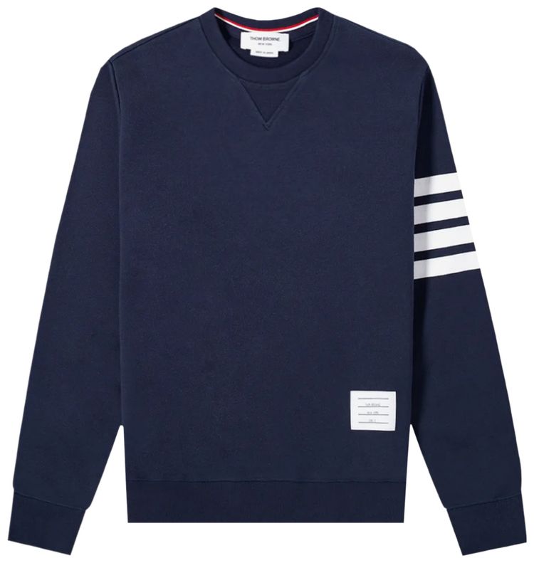 Thom Browne 4 Bar Classic Sweatshirt Navy
