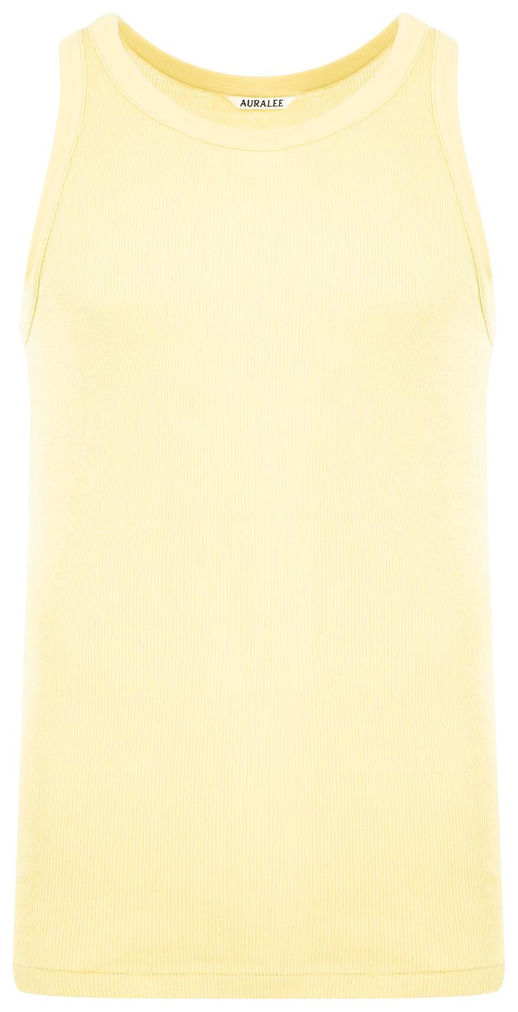 Auralee Organic Soft Rib Tank Dusty Yellow