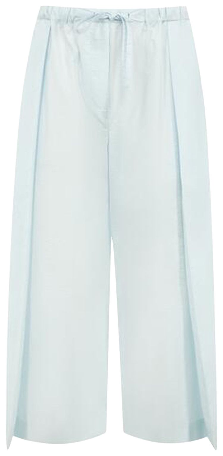 Loewe Cropped Elasticated Trousers Light Blue