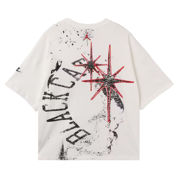 Air Jordan Black Cat Star Tee White