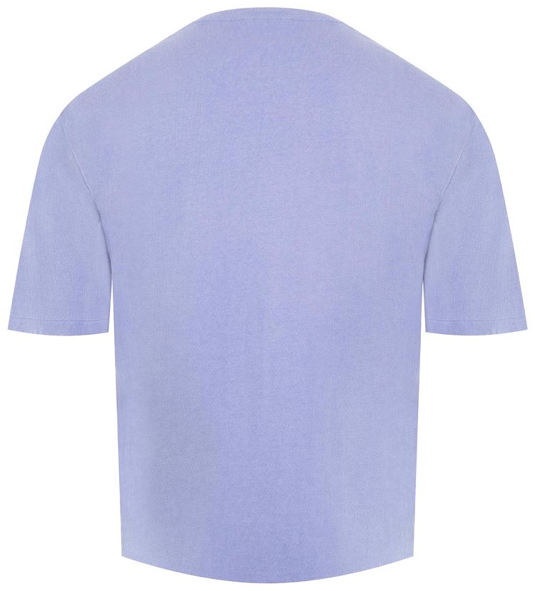 Auralee Brushed Organic Cotton Jersey Tee Light Purple