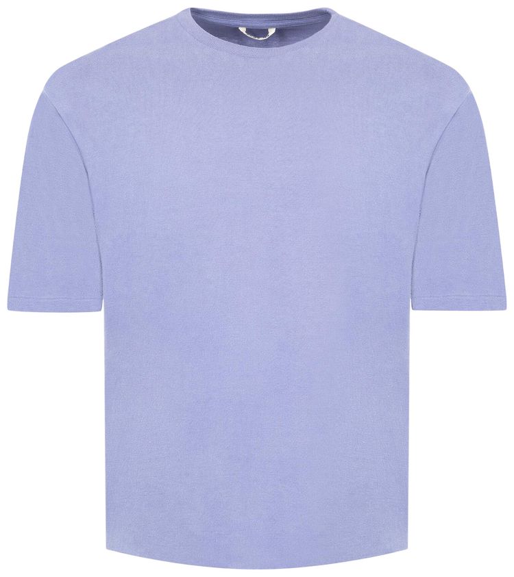 Auralee Brushed Organic Cotton Jersey Tee Light Purple