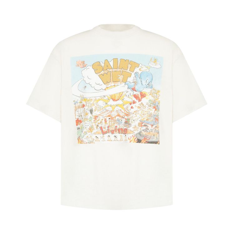 SAINT Mxxxxxx Saint Wet Short Sleeve T Shirt White