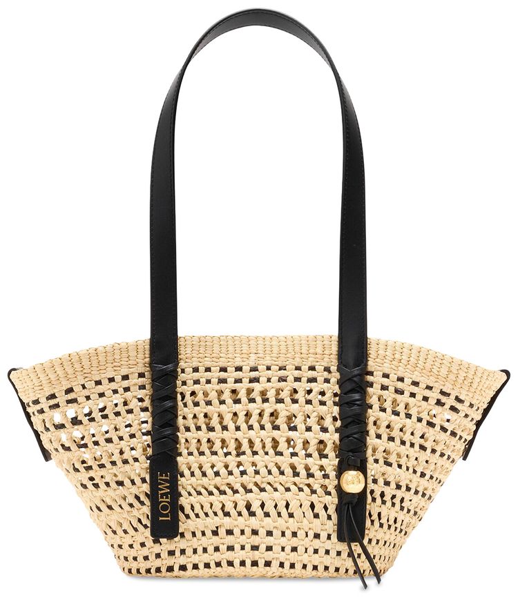 Loewe Braid Basket Small NaturalBlack