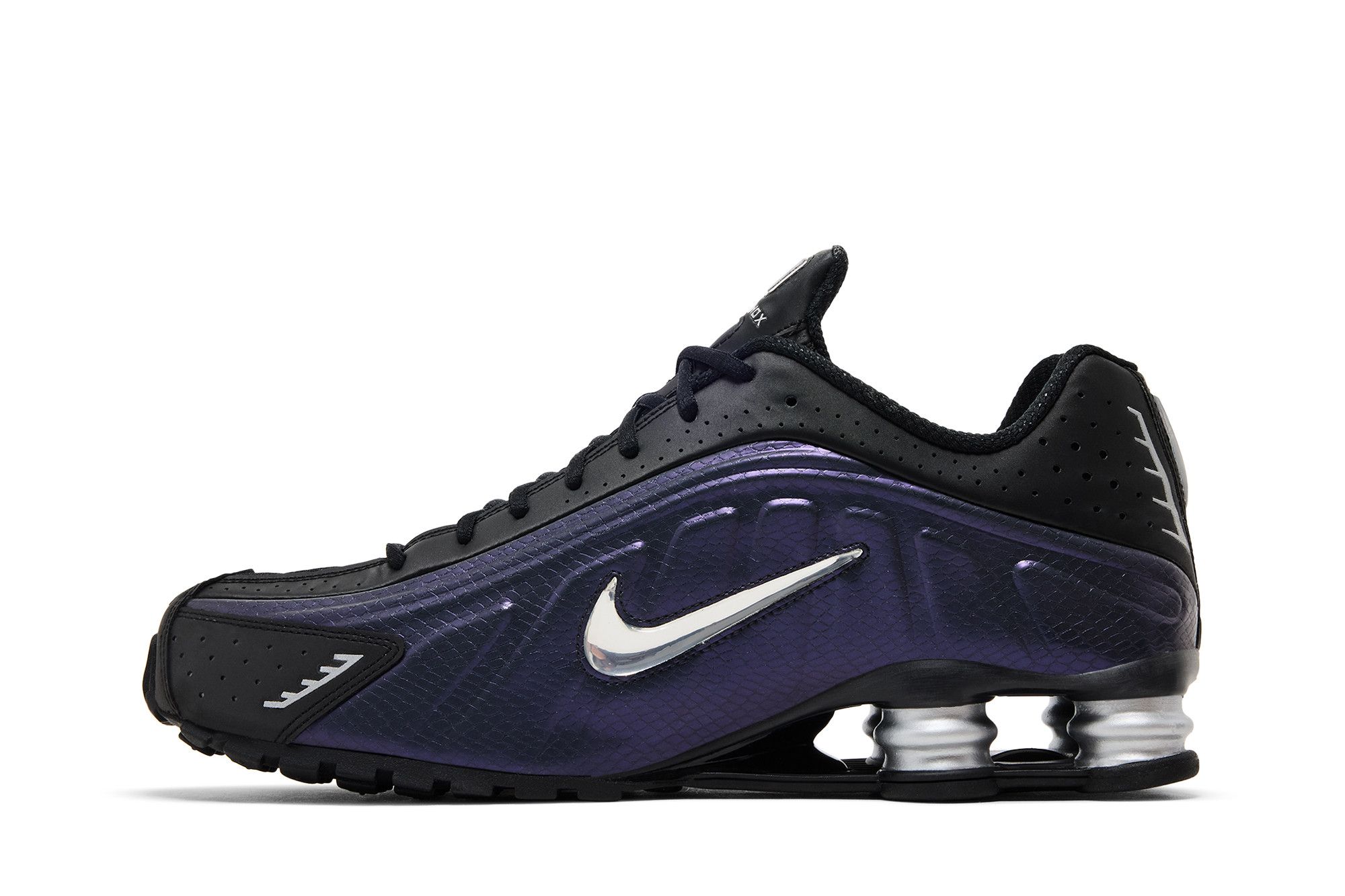 Buy Nike Shox R4 'Black Metallic Silver Purple Dynasty' - IO4546