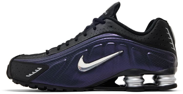 Nike Shox R4 Black Metallic Silver Purple Dynasty