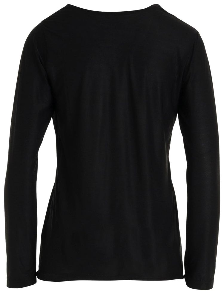 Yohji Yamamoto YY Pattern Long Sleeve T Shirt Black
