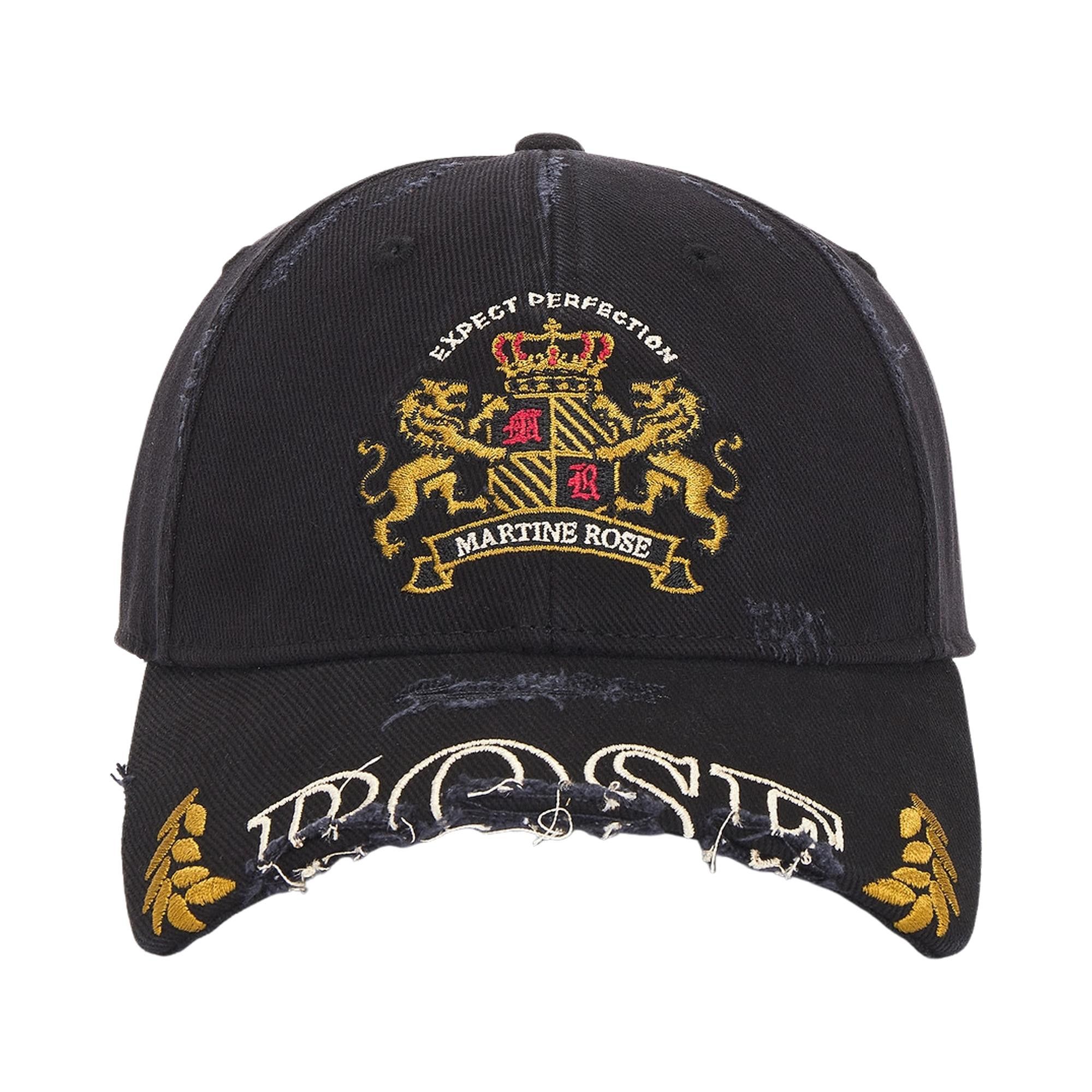 Buy Martine Rose Rose Martine Cut Peak Cap 'Black' - 1130WP13002