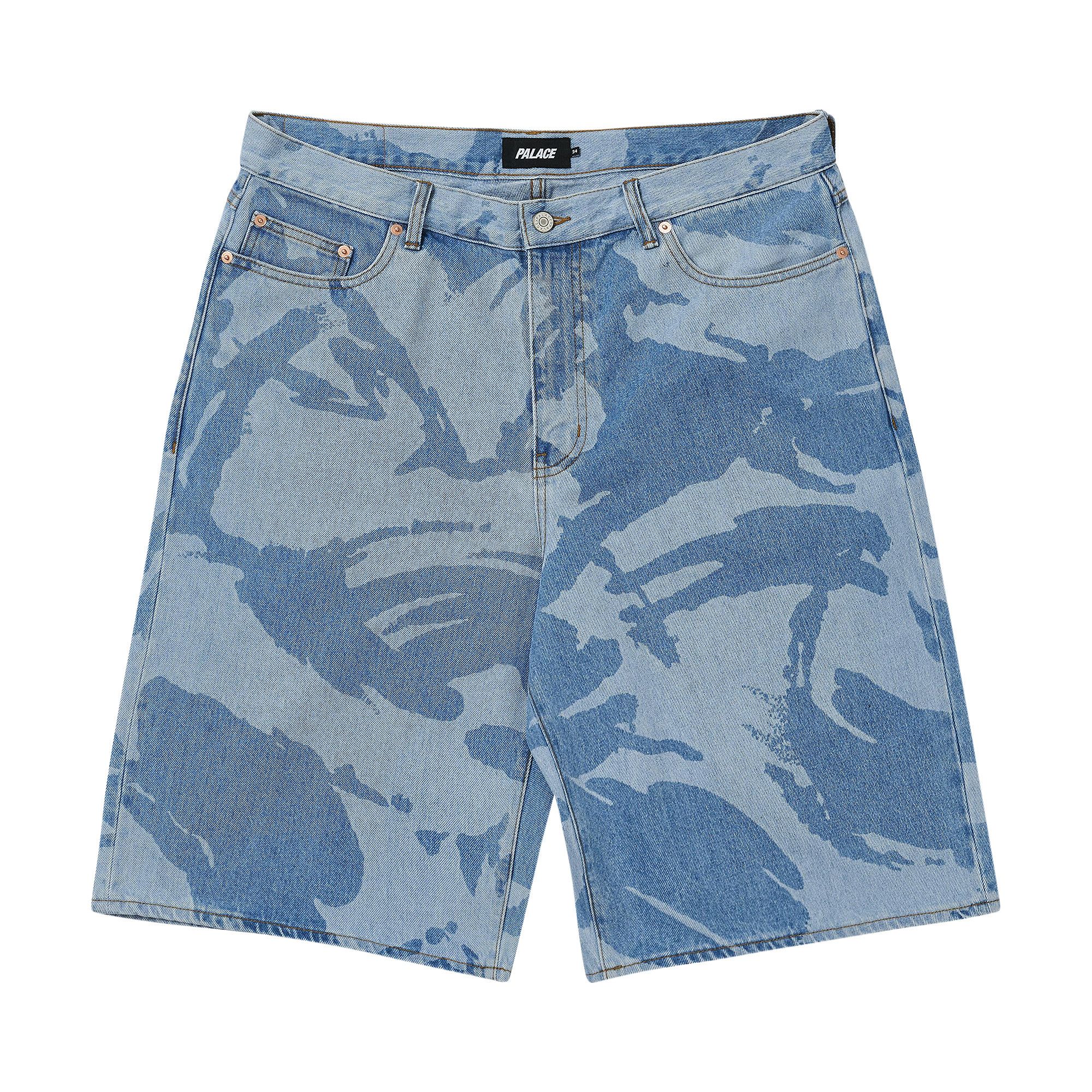 Buy Palace Baggy Jean Short 'Light Stonewash DPM' - P30ST103 | GOAT