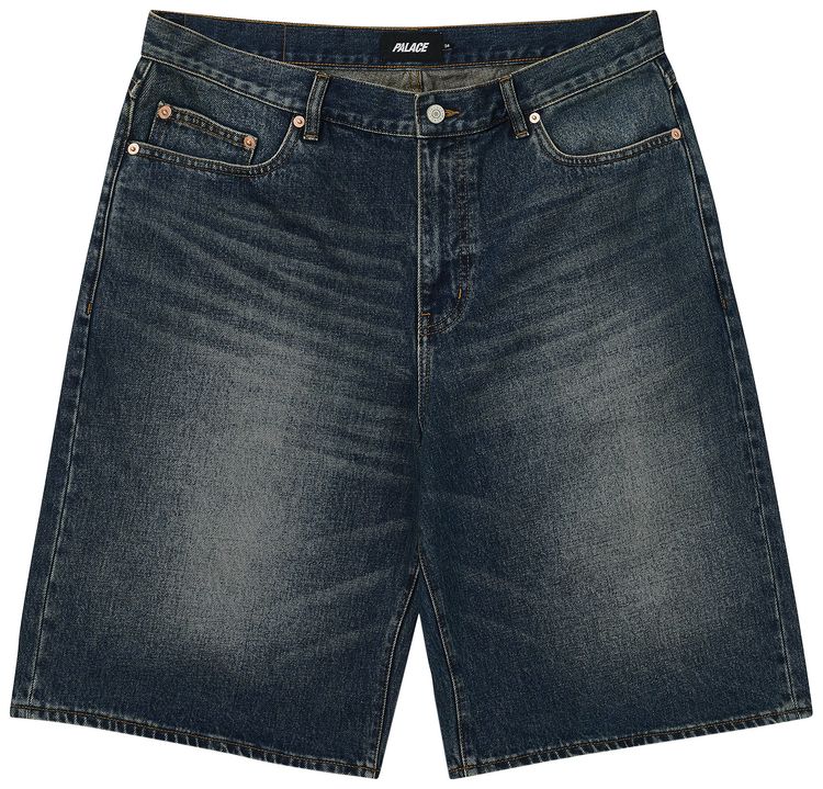 Palace Baggy Jean Short Dark Stone Wash