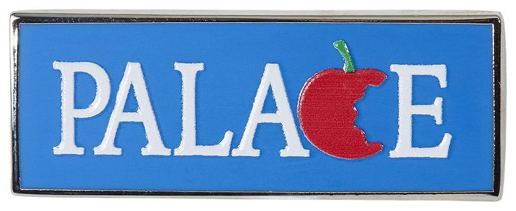 Palace Big Apple Pin Badge Blue