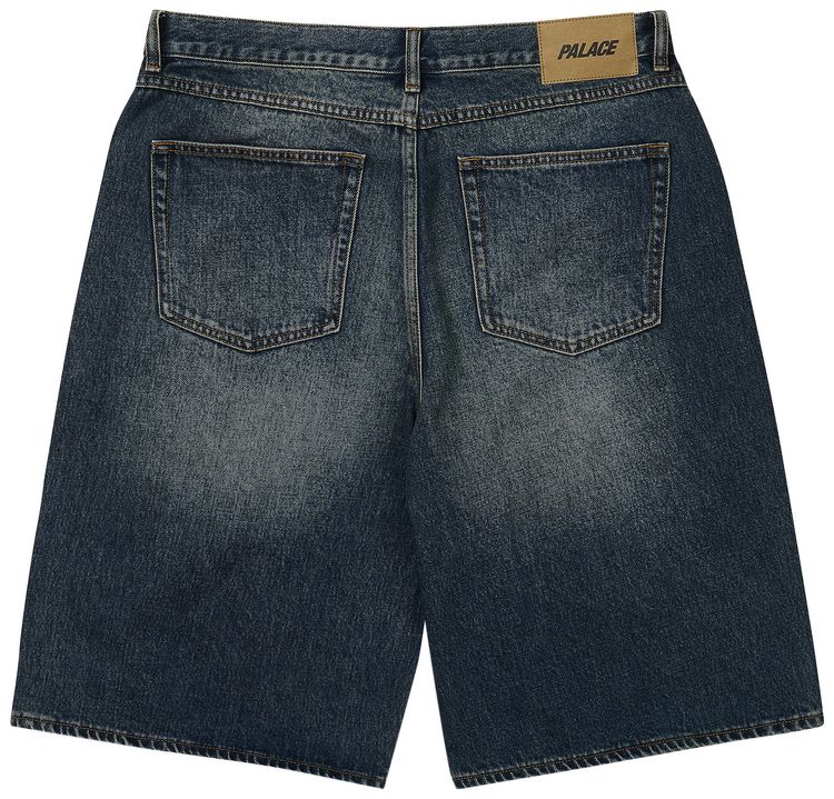 Palace Baggy Jean Short Dark Stone Wash