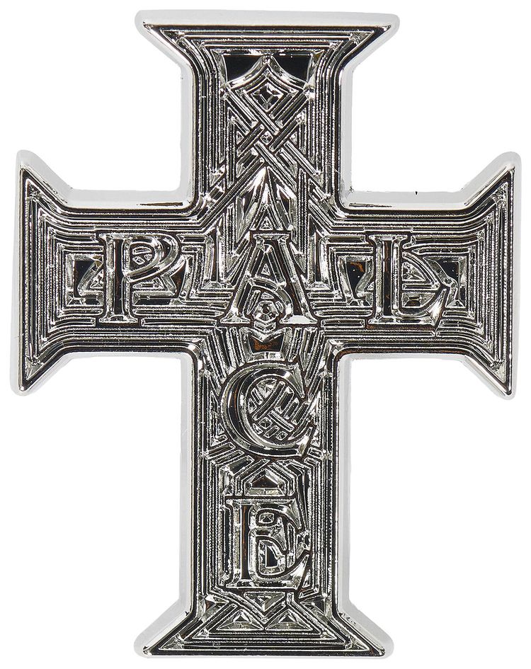 Palace Cross Pin Badge Silver