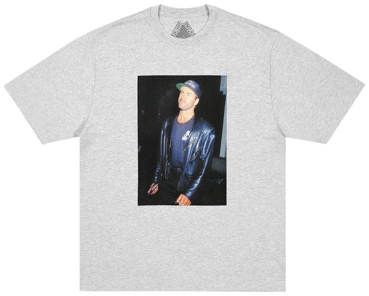 Palace George Michael T Shirt Grey Marl