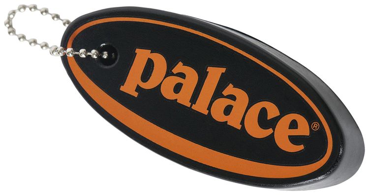Palace Palace Oval Float Keyring Black