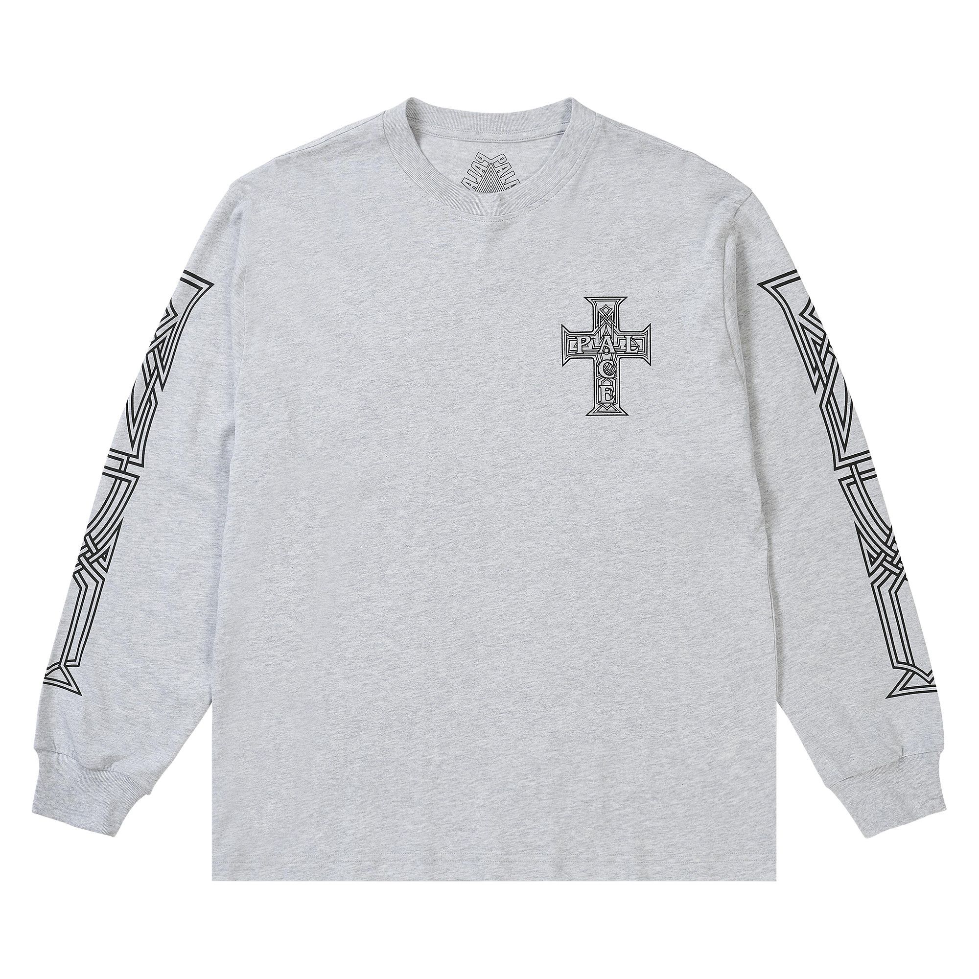 Buy Palace Y So Cross Long-Sleeve 'Grey Marl' - P30LS001 | GOAT