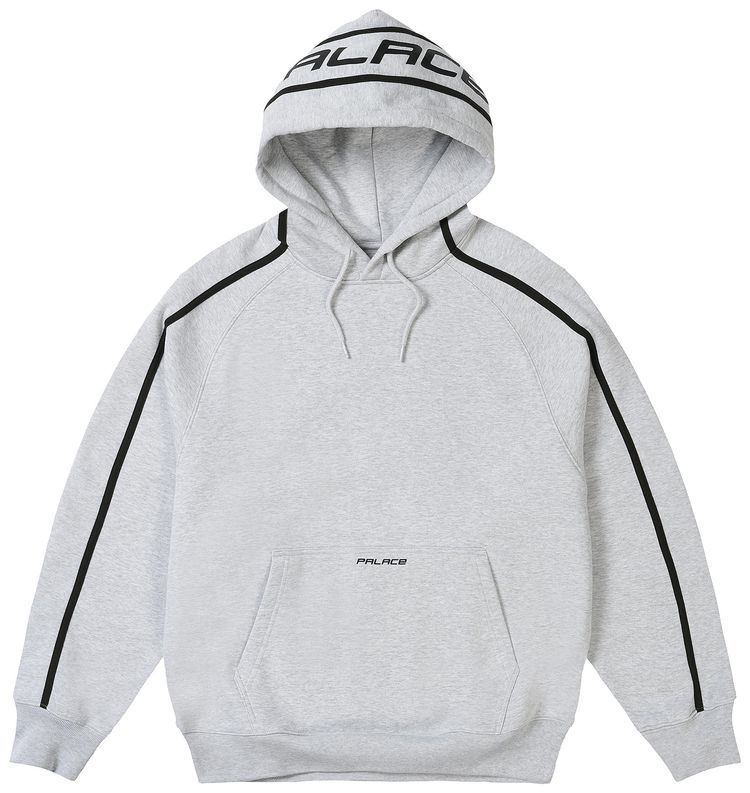 Palace Runner Hood Grey Marl