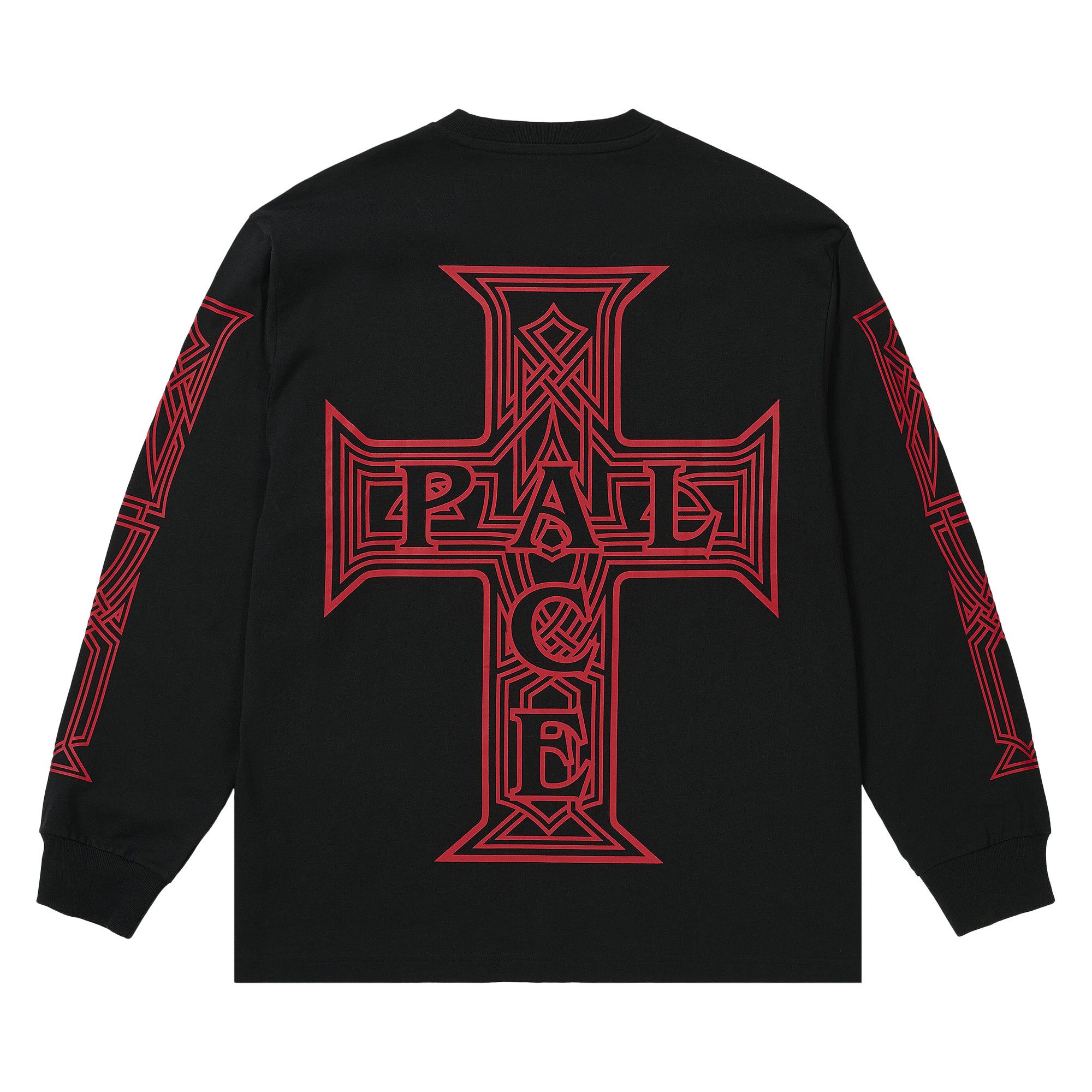Buy Palace Y So Cross Long-Sleeve 'Black' - P30LS003 | GOAT