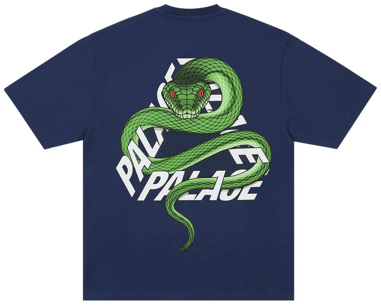 Palace Snakey P3 T Shirt Navy