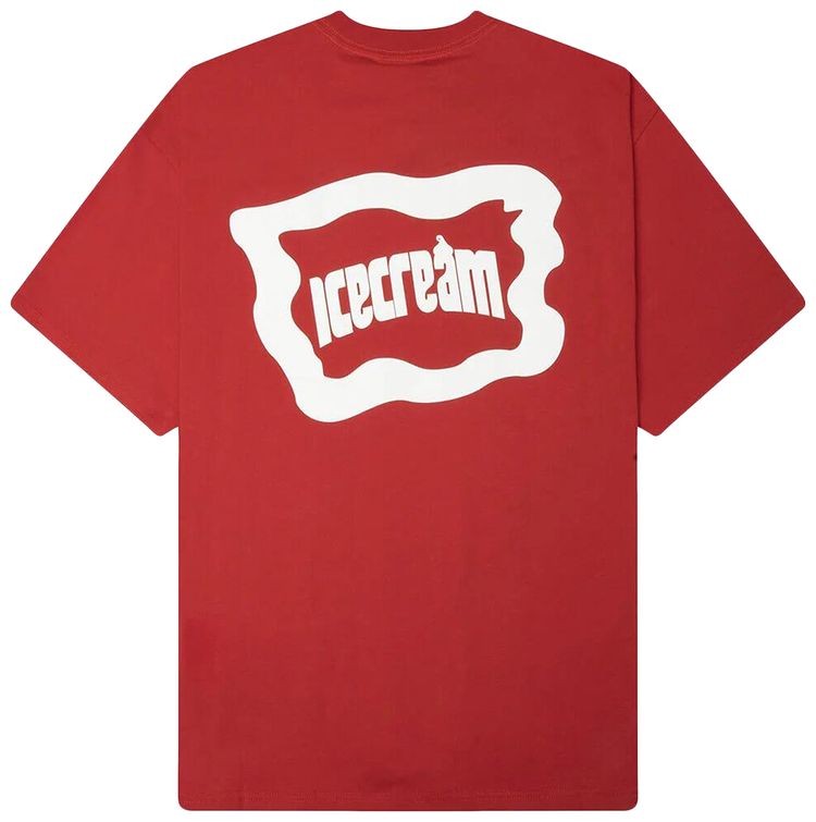 Icecream Street Life Short Sleeve Knit Tee Pompeian Red