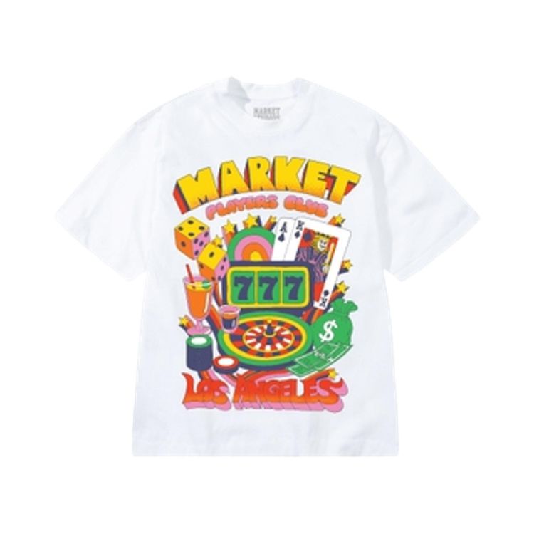 Market Players Club T Shirt White
