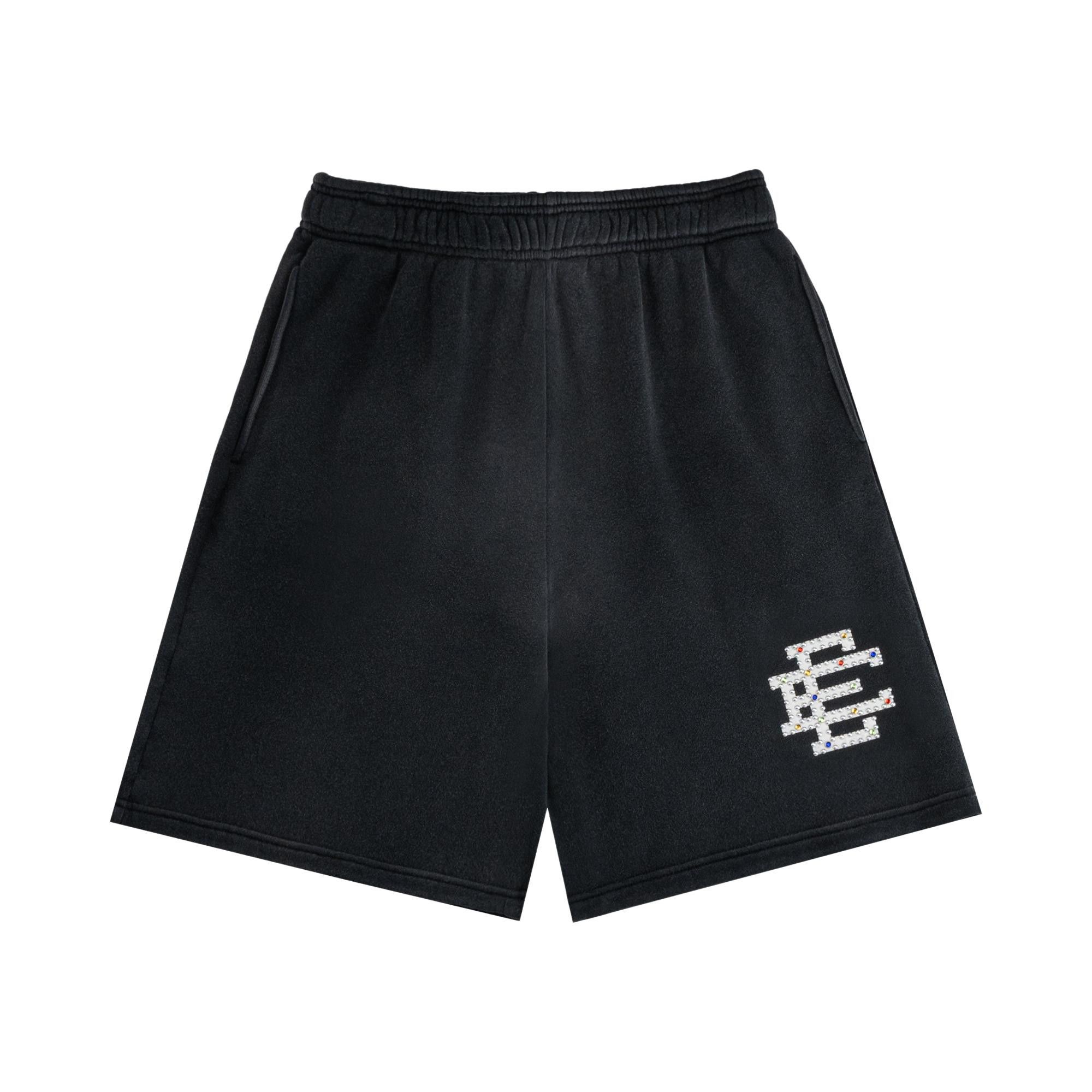 Buy Eric Emanuel EE Rhinestone Sweatshort 'Black' - EEWT25FT27