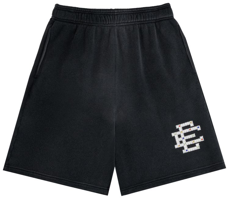 Eric Emanuel EE Rhinestone Sweatshort Black