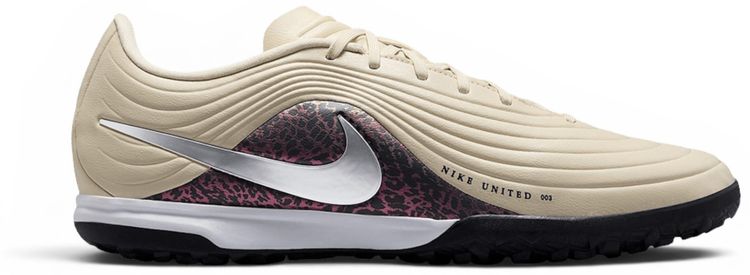 Nike United Tiempo Maestro Academy TF Low Fossil Burgundy Crush Metallic Silver
