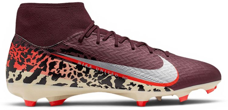 Nike United Mercurial Superfly 10 Academy MG High Burgundy Crush University Red Fossil Metallic Silver