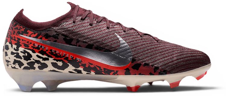 Nike United Mercurial Vapor 16 Elite FG Low Burgundy Crush University Red Fossil Metallic Silver