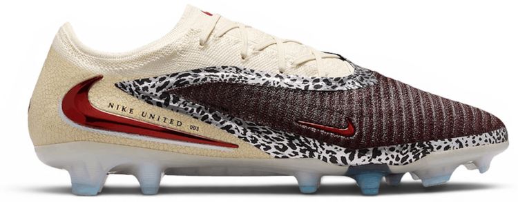 Nike United Phantom 6 Low Elite FG Burgundy Crush Fossil University Red