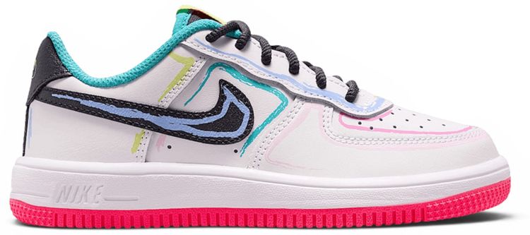 Nike Force 1 Low  PS White Hyper Pink
