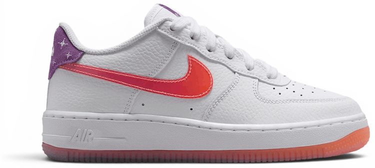 Nike Air Force 1 GS White Turf Orange