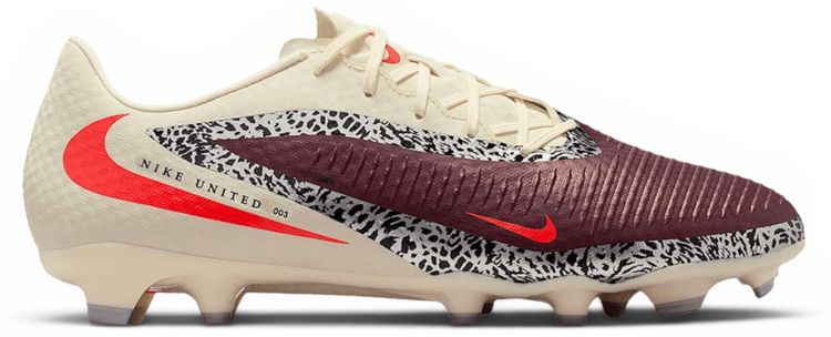 Nike United Phantom 6 Low Academy MG Burgundy Crush Fossil