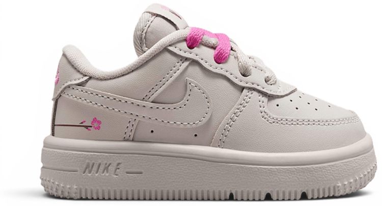 Nike Force 1 Low TD Light Bone Playful Pink