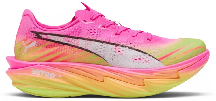 Puma Wmns Deviate Nitro Elite 4 Poison Pink Yellow Alert Bright Aqua
