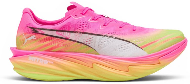 Puma Deviate Nitro Elite 4 Poison Pink Yellow Alert Bright Aqua