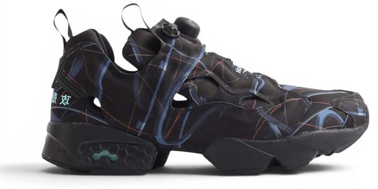 Ghost In The Shell x atmos x Reebok Instapump Fury Black Blue Red
