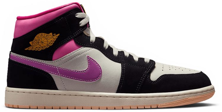 Air Jordan 1 Mid SE Black Sail Pinksickle