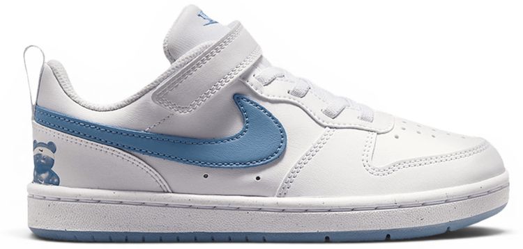 Nike Court Borough Low PS White Work Blue