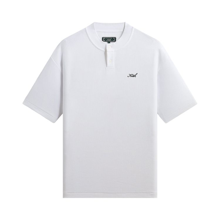 Kith Micro Waffle Tristan Henley White