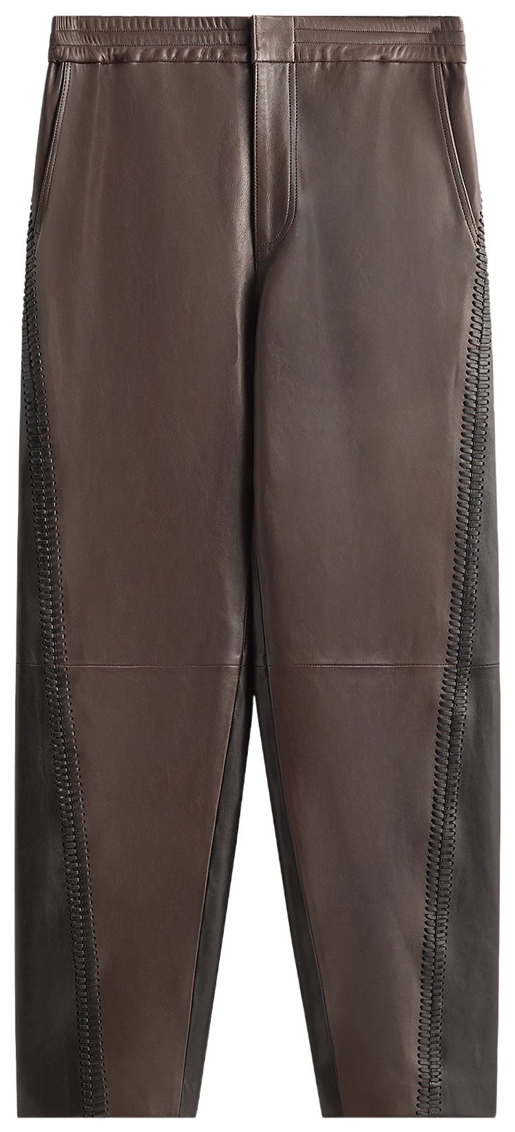 Kith Kin Irving Combo Leather Moto Pant Hickory