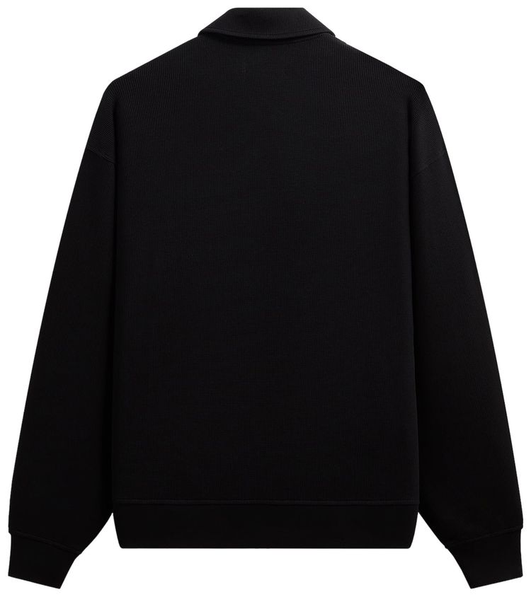 Kith Micro Waffle Nelson Rugby Pullover Black