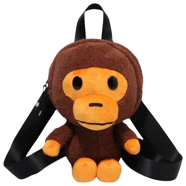 BAPE Milo Big Plush Doll Daypack Brown