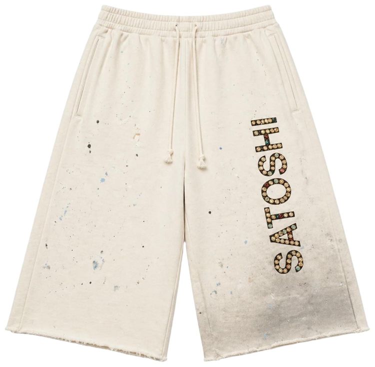 Satoshi Nakamoto Drifter Sweatshorts White