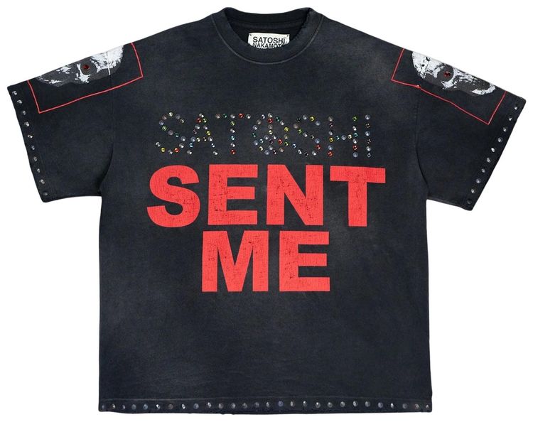 Satoshi Nakamoto Satoshi Sent Me Tee Washed Black