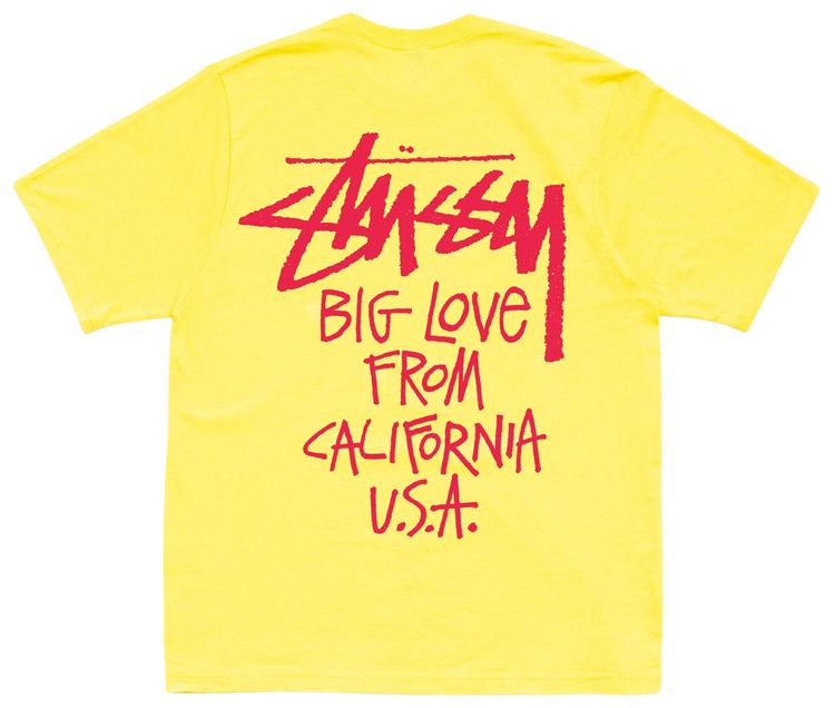 Stussy Big Love Tee Lemon