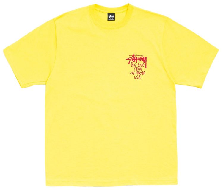 Stussy Big Love Tee Lemon