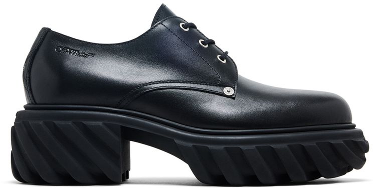 Off White Exploration Almond Toe Derby Black